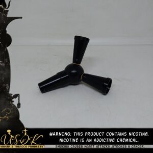 Dual Shisha Hose Adaptor (Black)
