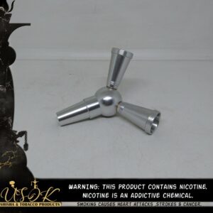 Dual Shisha Hose Adaptor (SILVER)